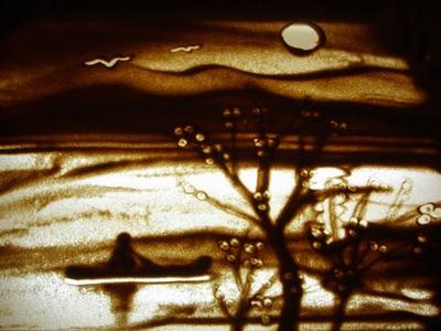 沙画艺术,高清壁纸图片,艺术壁纸-回车桌面