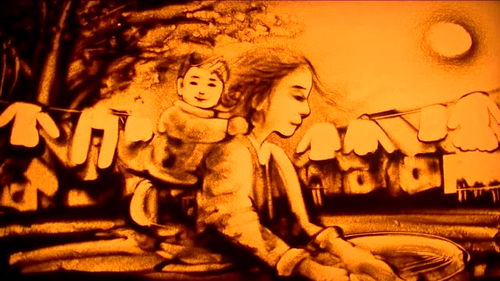 沙画献给 母亲节