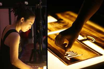 联想ThinkCenter M 系列新品品鉴会沙画现场