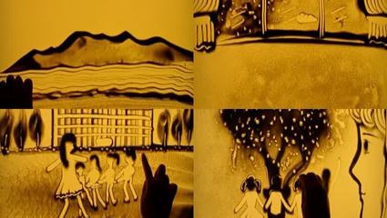 沙画教师(有音乐)