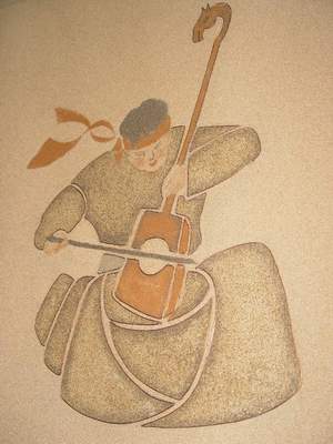 巧取黄沙资源 阿拉善沙画从秘境走向世界