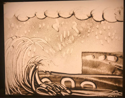 印象沙画小学员-刘梓涵